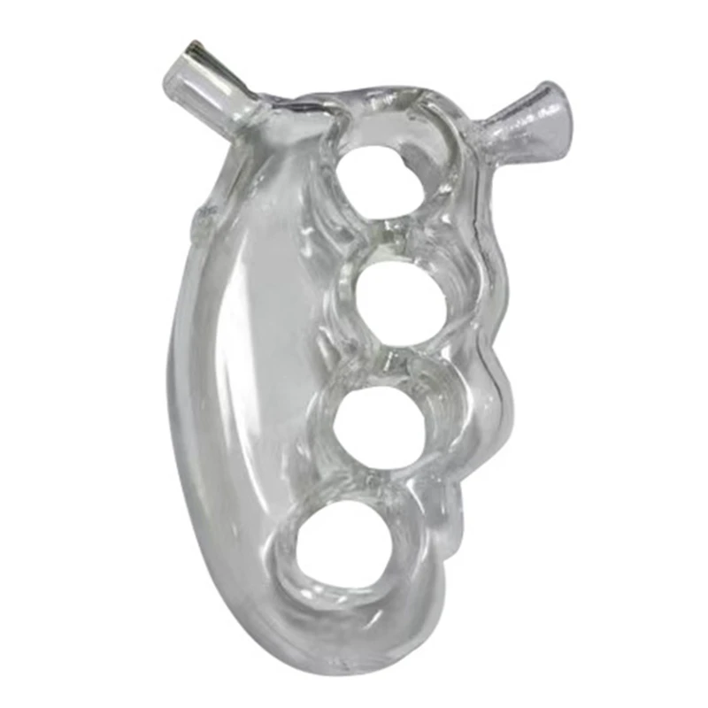 

Four Fingers Hookah Pipe Glass Smoking Tools with Clear Handle Portable for Boyfriend Father Husband Smoking Lovers Gift Supplie