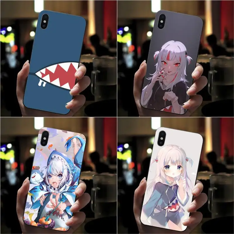 

Gawr Gura Phone Case For Xiaomi 11 10 12Spro A2 A2lite A1 9 9SE 8Lite 8explorer F1 Poco 12S Ultra Cove