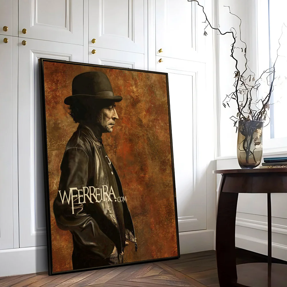 Joaquin Sabina Musician Whitepaper Poster Waterproof Paper Sticker Coffee House Bar Aesthetic Art Wall Painting