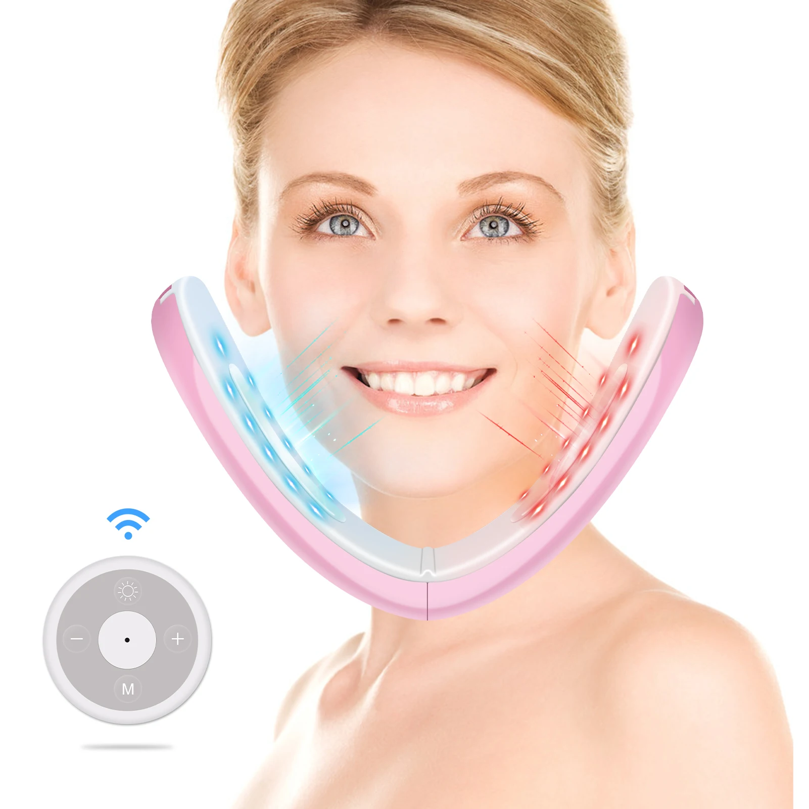 

Electric Facial Thin Face Strap Slimming Bandage Skin Care Belt Shape and Lift Reduce Double Chin Face Mask Face Thining Band