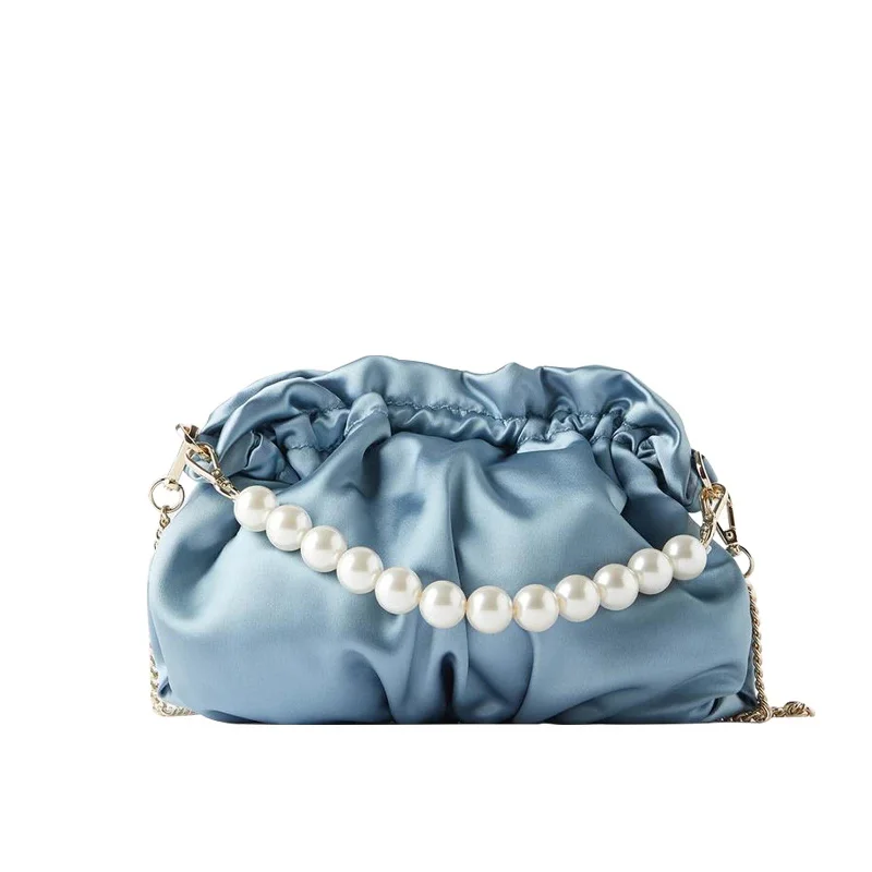 

Designer Cute Shoulder Bag for Women Pearl Fold Ladies Crossbody Bags Sling Side Female Purses and Handbag Fashion 2022