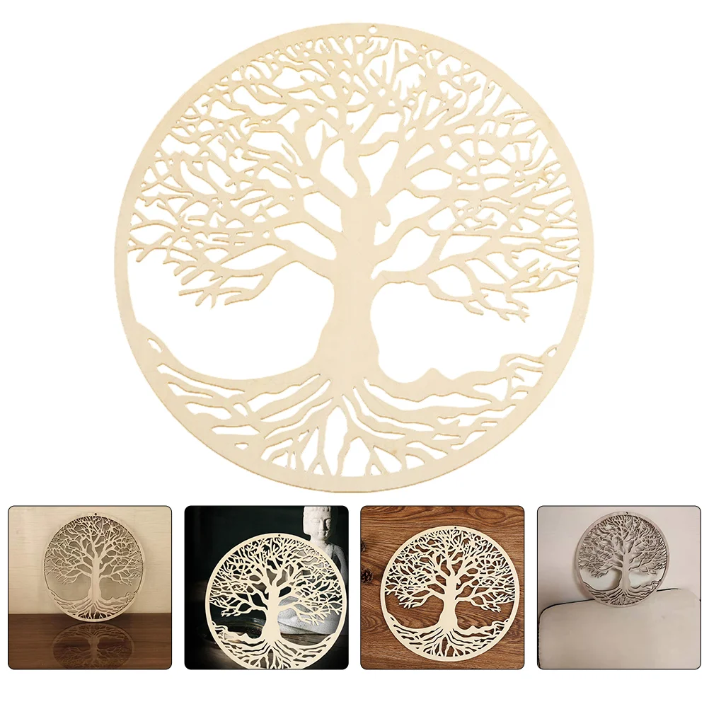 

Wall Tree Decorart Life Hanging Wooden Plaque Nursery Craft Home Decorative Sculpture Yoga Birds Peace Celtic Contemporary