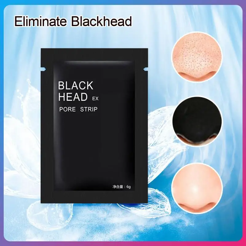 

1Pcs Bamboo Charcoal Face Blackhead Remover Mask Forehead Nose Acne Black Dots Pore Cleansing Mask Peel-Off Mud Mask HOT