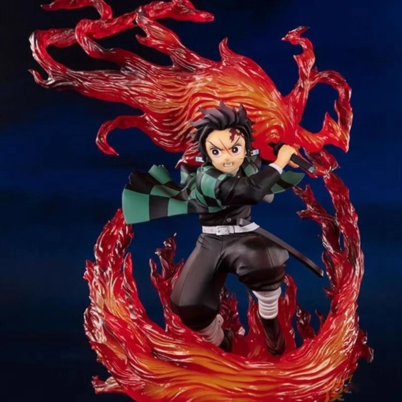 

25 CM Kamado Tanjirou Anime Demon Slayer Action Figures Fighting Posture Tanjirou Warrior Anime Action Figures Model Kids Toys