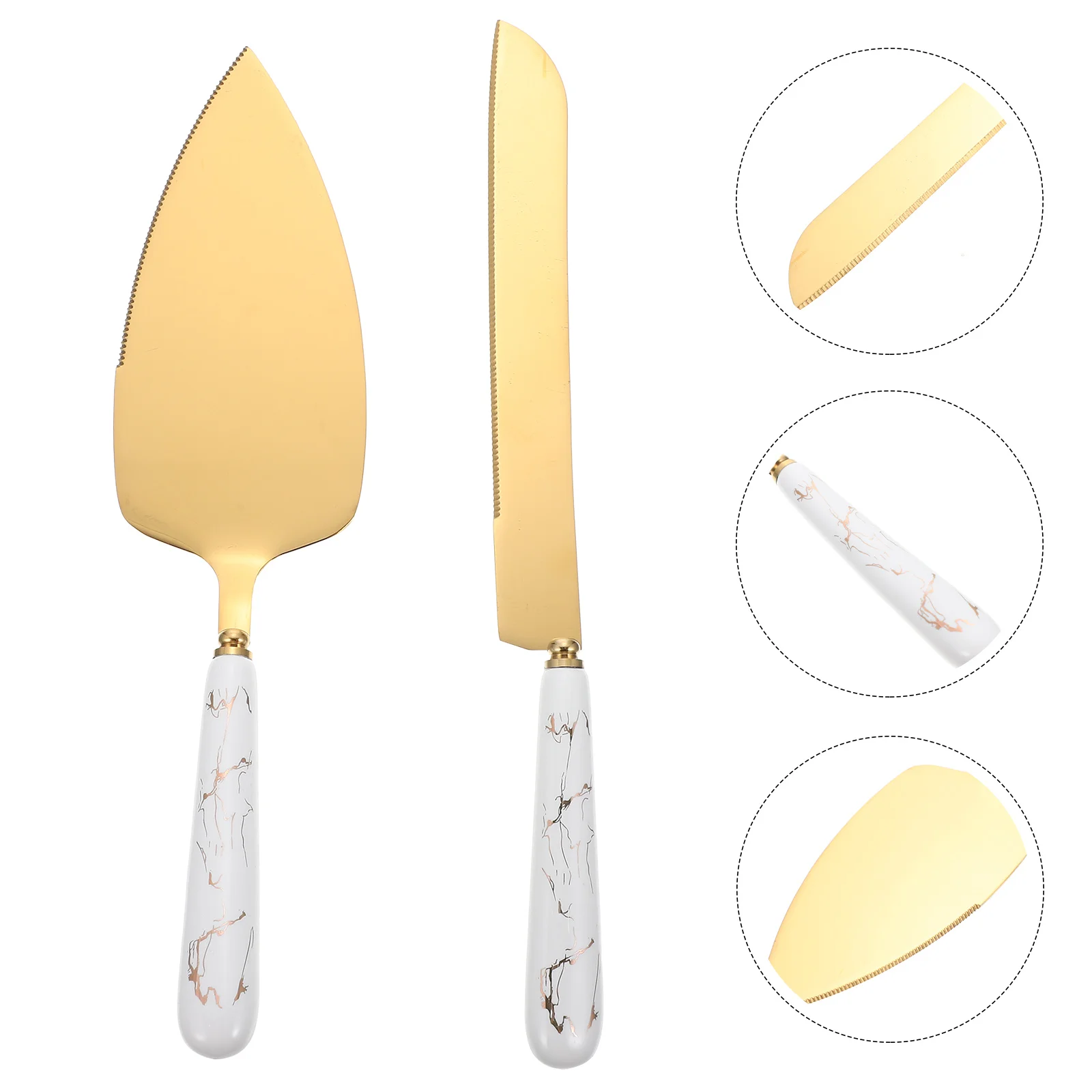 

Cake Server Spatula Pizza Set Pie Steel Lifter Stainless Cheese Wedding Butter Dessert Cutting Tool Handle Serving Gold Party