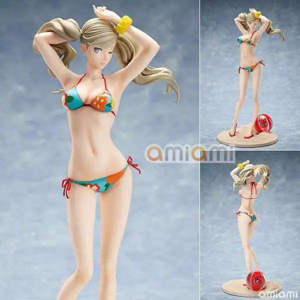 

100% Original: Genuine Spot Goddess Persona 5 High Volume Apricot Figure Swimsuit Water Bikini 1/7 P5 Animation Version Figure