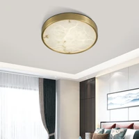 new chinese style pure copper ceiling lamp for bedroom design round lamp for study