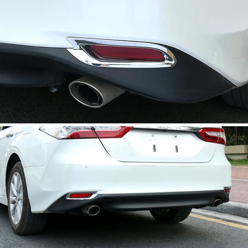 Автомобильная фоторамка наклейка отделка бампер свет крышка для Toyota Camry 2018 2019 8Th