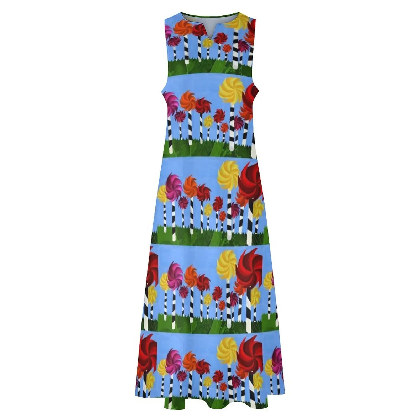 Длинное платье Dr Seuss' Truffula Forest женская летняя одежда летнее женское 2025