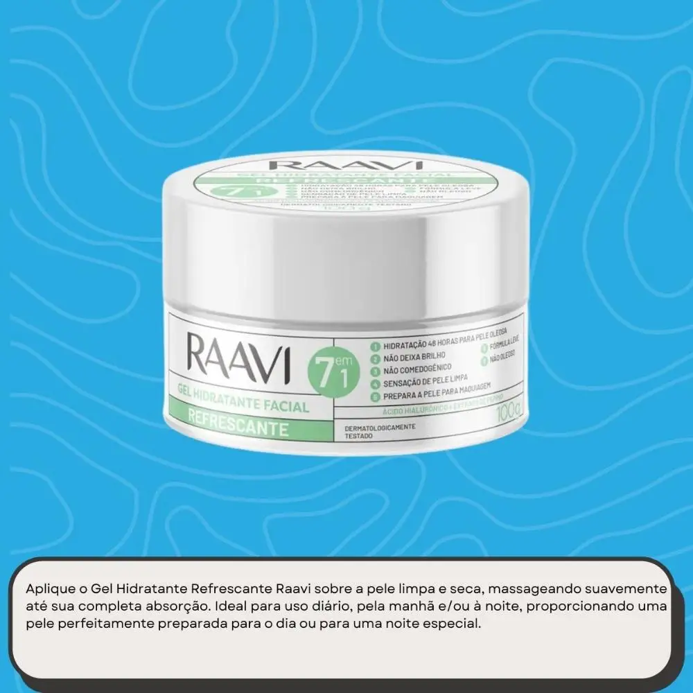 Увлажняющий Гель Для лица Raavi освежающий 100 г