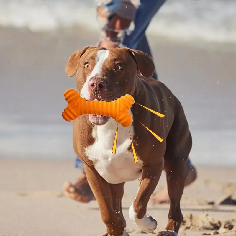 Zabawki ząbkujące dla psów Miękka guma w kształcie kości szczeniąt Wielofunkcyjny kij z Interaktywny pies odporny na gryzienie
