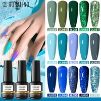 rosalind gel nail polish semi permanent soak off uv led hybrid varnishes nail art salon top base matte glitter nail gel esmalte