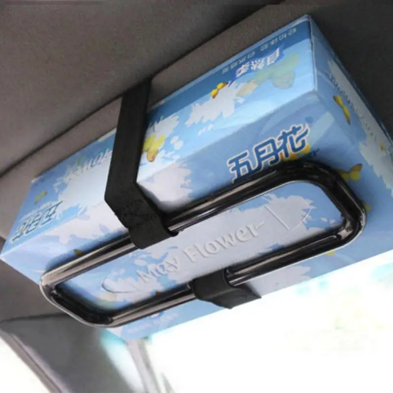 

Practical Car Interior Hanging Tissue Box Holder Car Seat Back Accessories Clip Bracket Portable Universal Car Tissue Clip