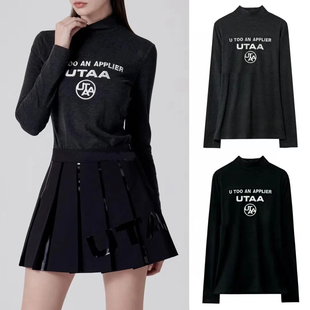 

Оригинальная одежда для гольфа UTAA в Южной Корее, Женский Топ, новинка 22, зимняя спортивная теплая футболка с длинным рукавом для бега