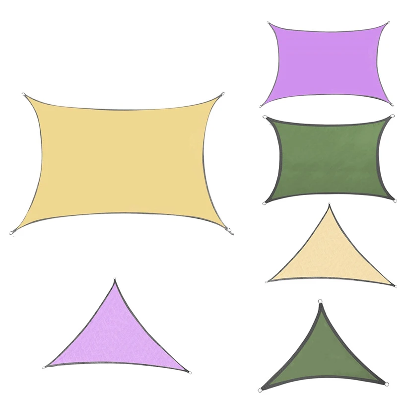 

Sun Shade Sail Canopy Cover For Patio Outdoor, Rectangle Backyard Shade Sail For Garden Playground(Cream)