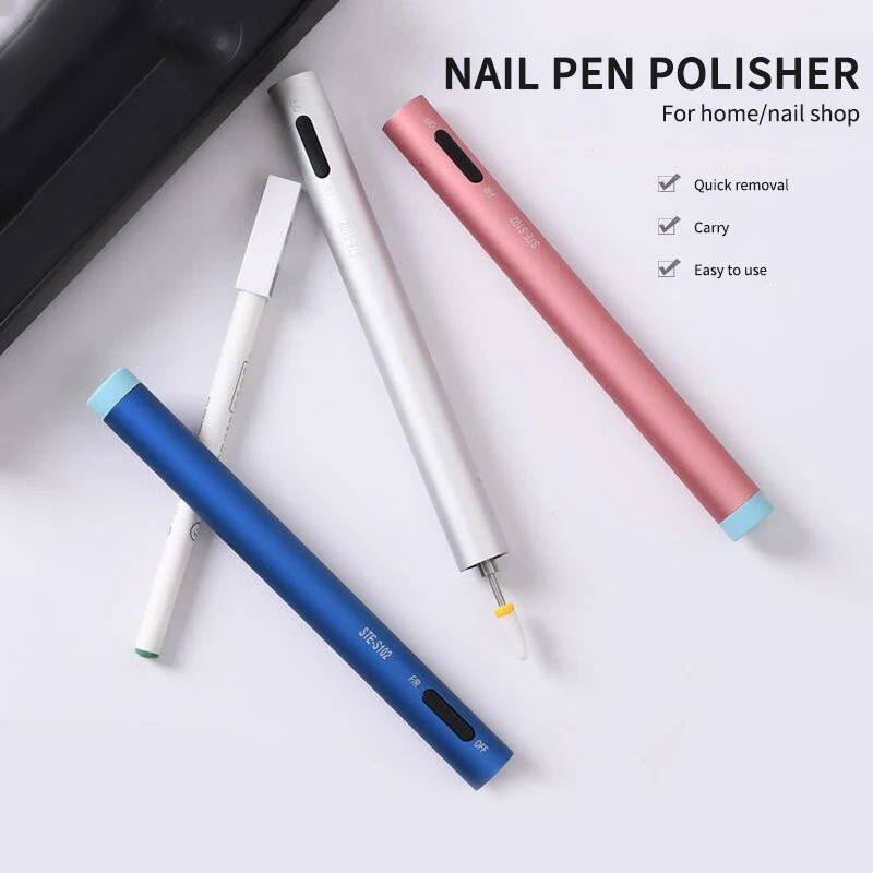 

1pcs Professional Electric Nail Drill Machine Ceramic Polisher Head Rechargeable Nail Polishing File Nail Equipment Tools