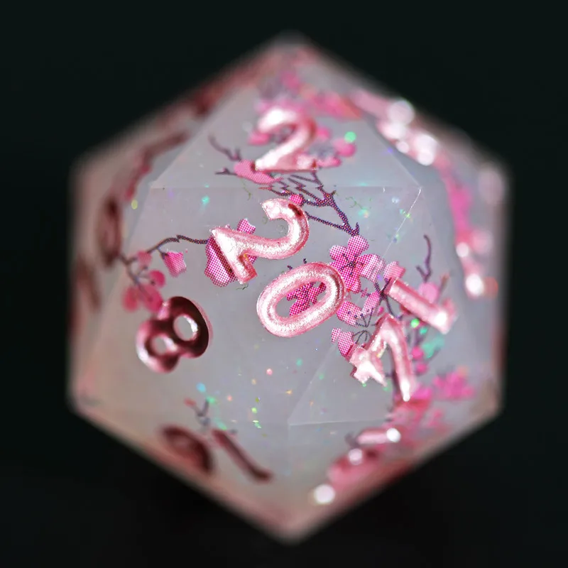 Мини-Планета новый дизайн Многослойные игральные кости с наклейками Sakura DND набор