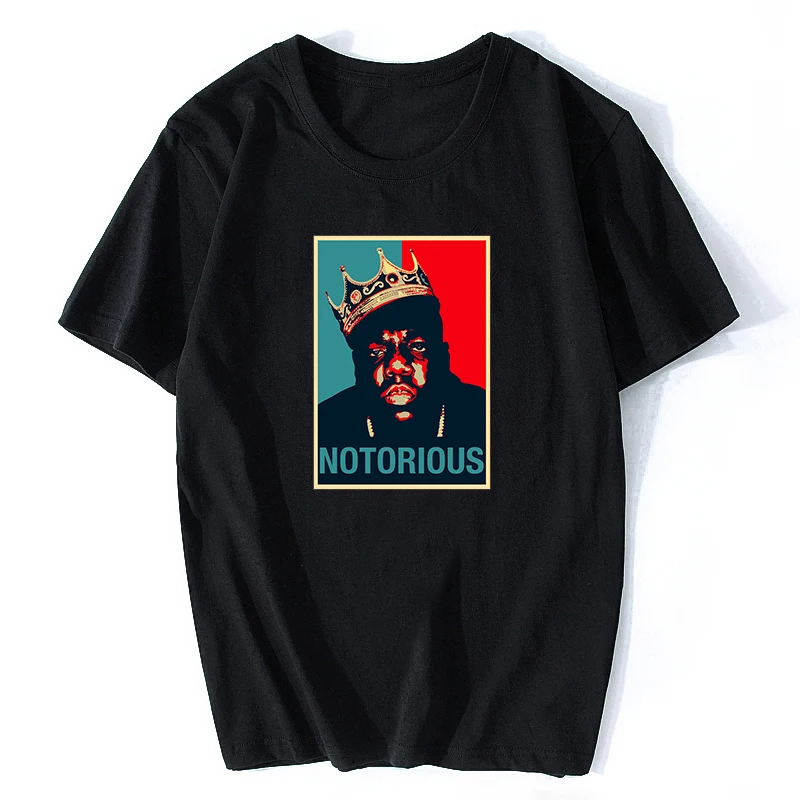 

Notorious Big Shirt Mens Short Sleeve Black Tshirt Hiphop Rock Biggie Smalls T Shirt Male Notorious B.I.G. T Shirts