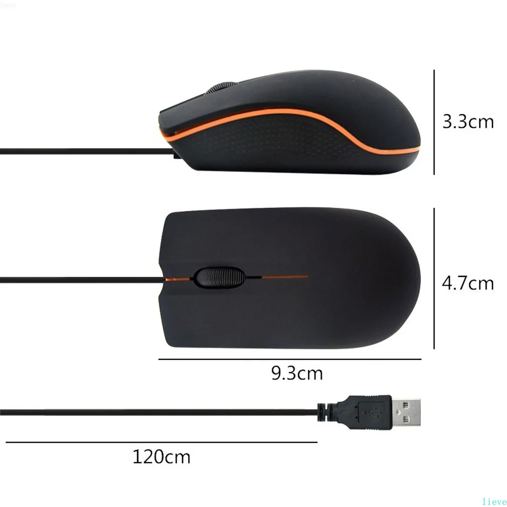 NEW M20 Wired Mouse 1200dpi Computer Office Matte Black USB Gaming Mice For PC Notebook Laptops Non Slip Gamer | Компьютеры и офис