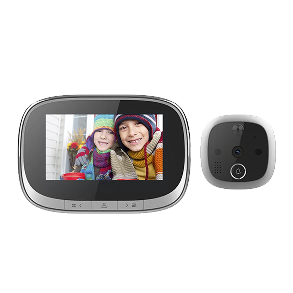 

4 3 Inch LCD Peephole Doorbell Viewer Visual Camera Bell
