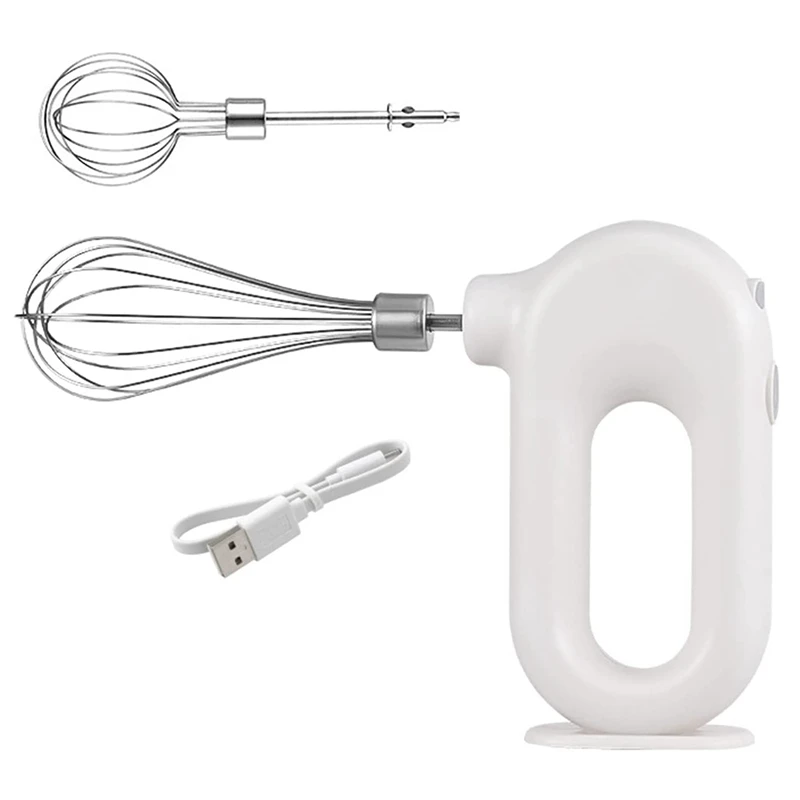 

Electric Egg Mixer, Milk Frother 4 Speed Wireless, Detachable, Portable Mini Egg Mixer For Home