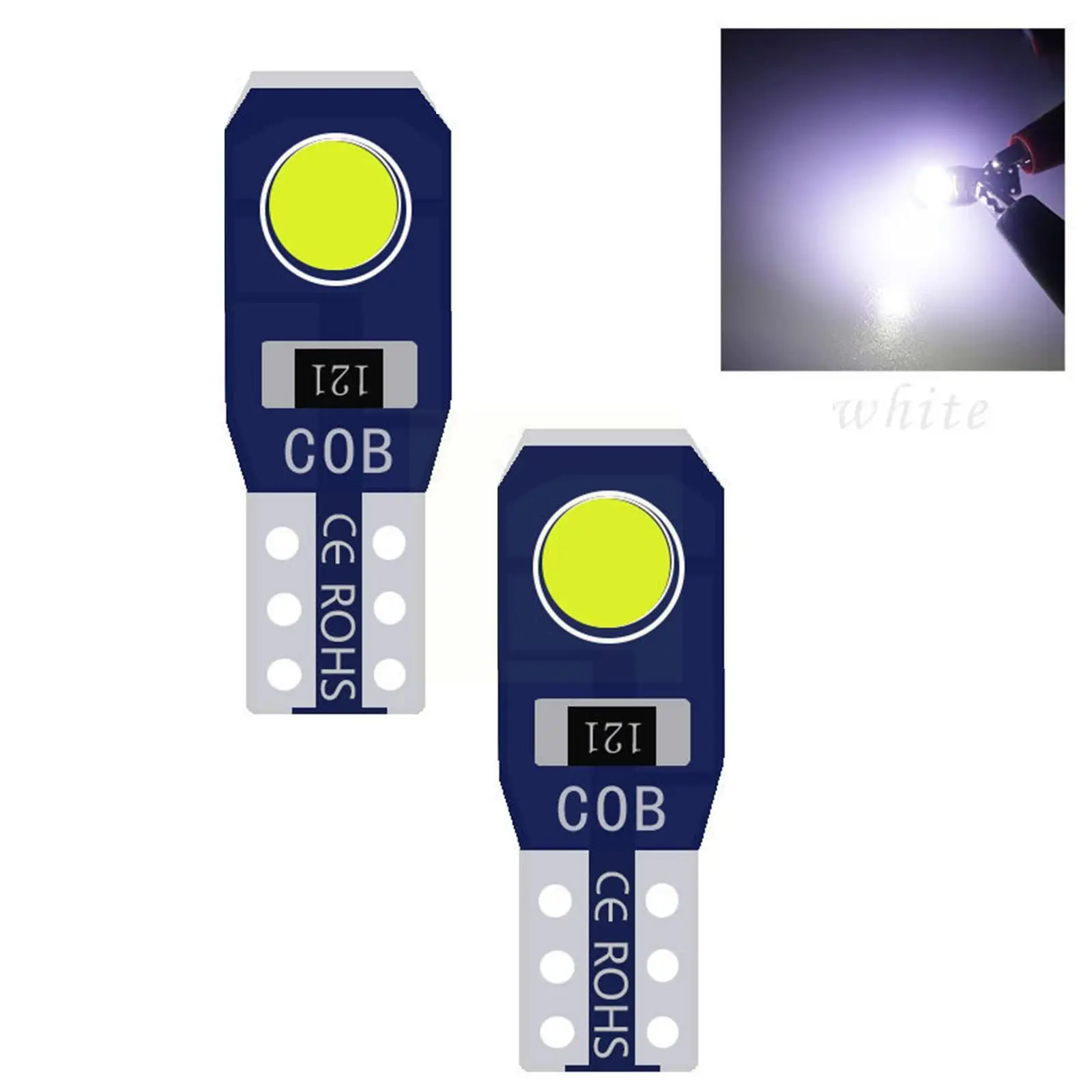 

Лампы T5 для приборной панели автомобиля, декоративные COB лампы для салона, L0Z4