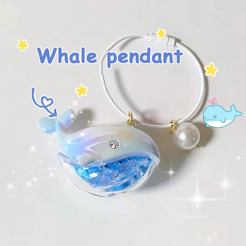 

Cute Whale Dolphin Keychain Blue Marine Animal Doll Kawaii Keyring For Car Key Chain Accessories Men Women Couple Bag Jewelry