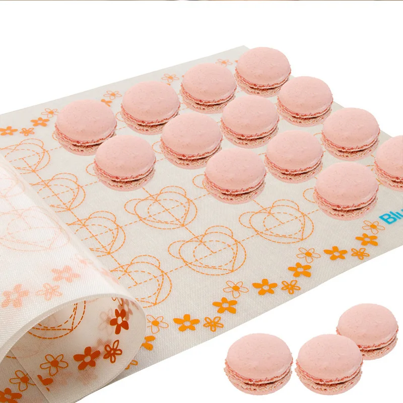 

Boussac Wholesale Blue Dot Brand 275x800mm Macaron Silicone Pad Non-Stick Cookie Cake Glass Fiber Baking Mat