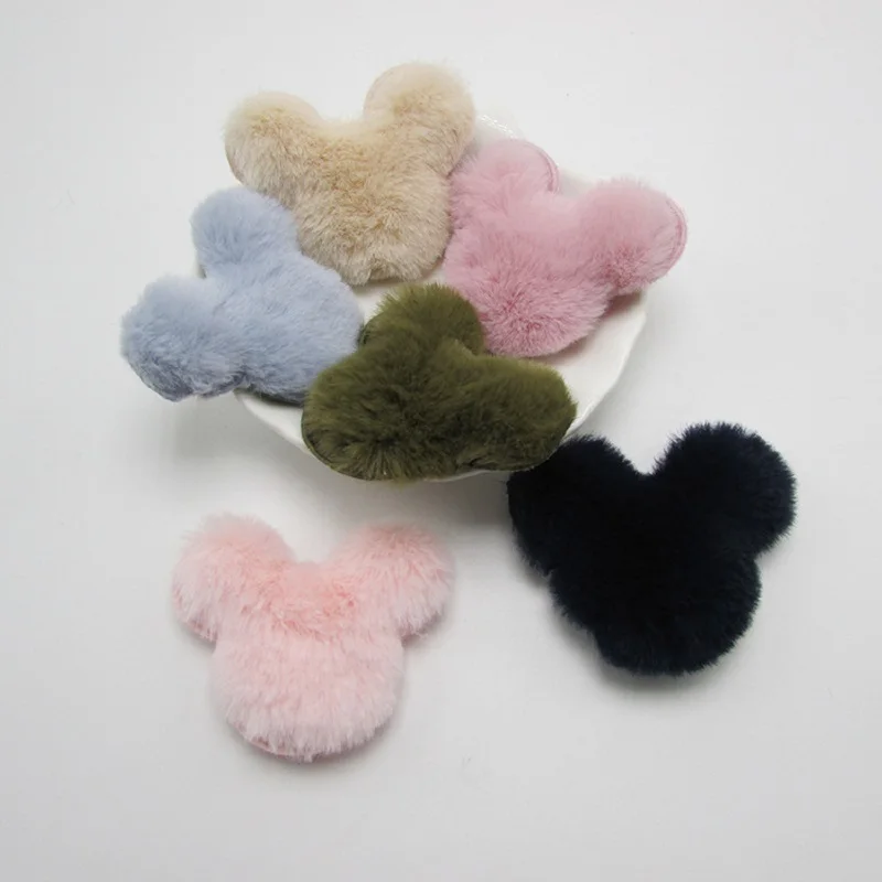 

16pcs 55mm Cute Rabbit Hair Mickey Princess Hairpin Headwear Diy Handmade Gift Children's Clothes Hats Dress Up Materials