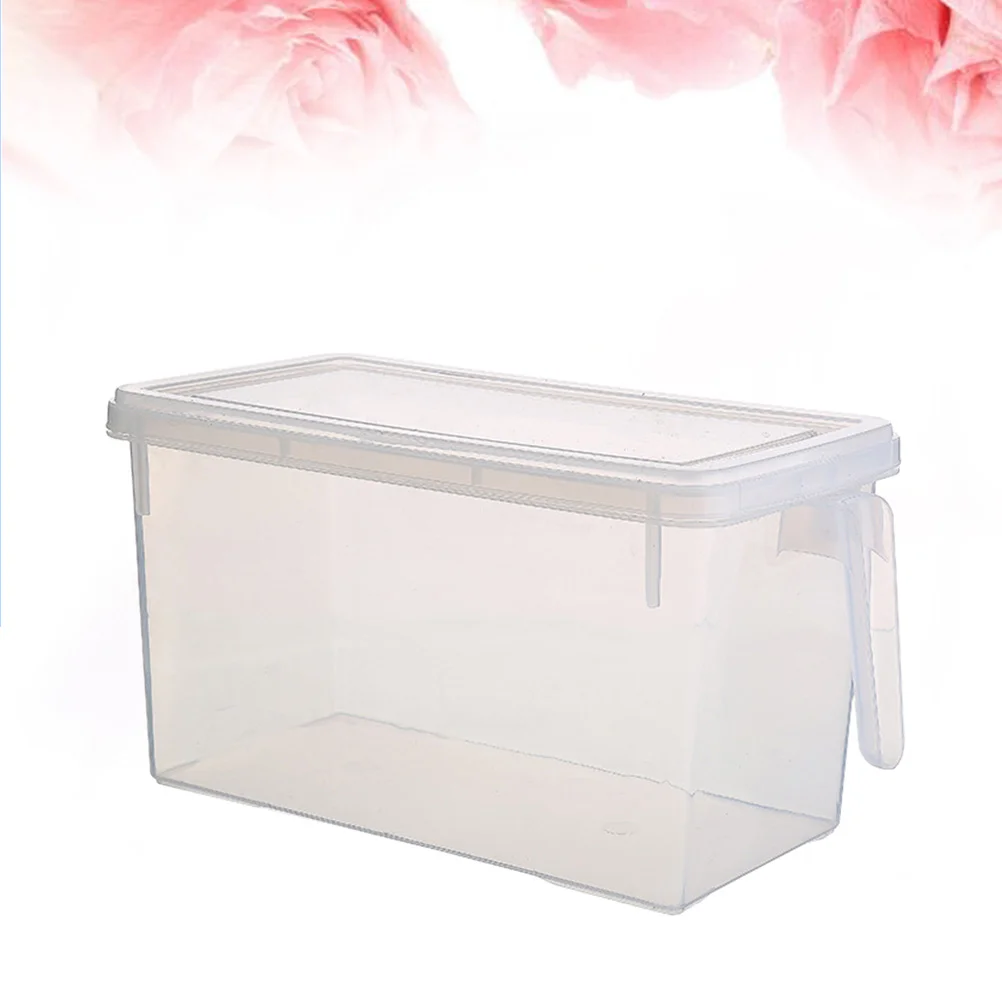 

1Pcs Storage Box Sealed Transparent Preservation Fruit Refrigerator Storage Box with Handle