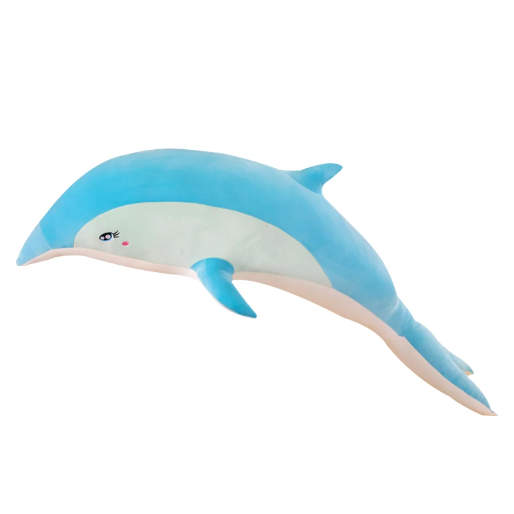 

1pc Cotton Stuffed Plush Lovely Dolphin Throw Pillow Kid's Toy(Random Color)