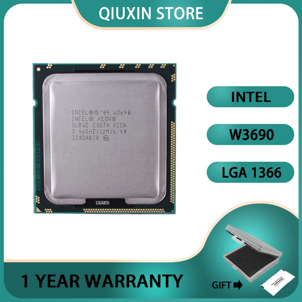 

Intel Xeon W3690 Processor CPU 3.4GHz Six-Core Twelve-Thread 12M 130W LGA 1366