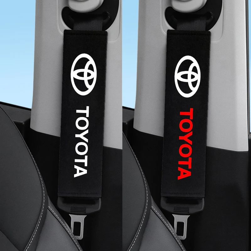 Автомобильный ремень безопасности 2 шт., Хлопковый чехол на плечо для Toyota Corolla Camry Rav4 Yaris Hilux Prius Auris