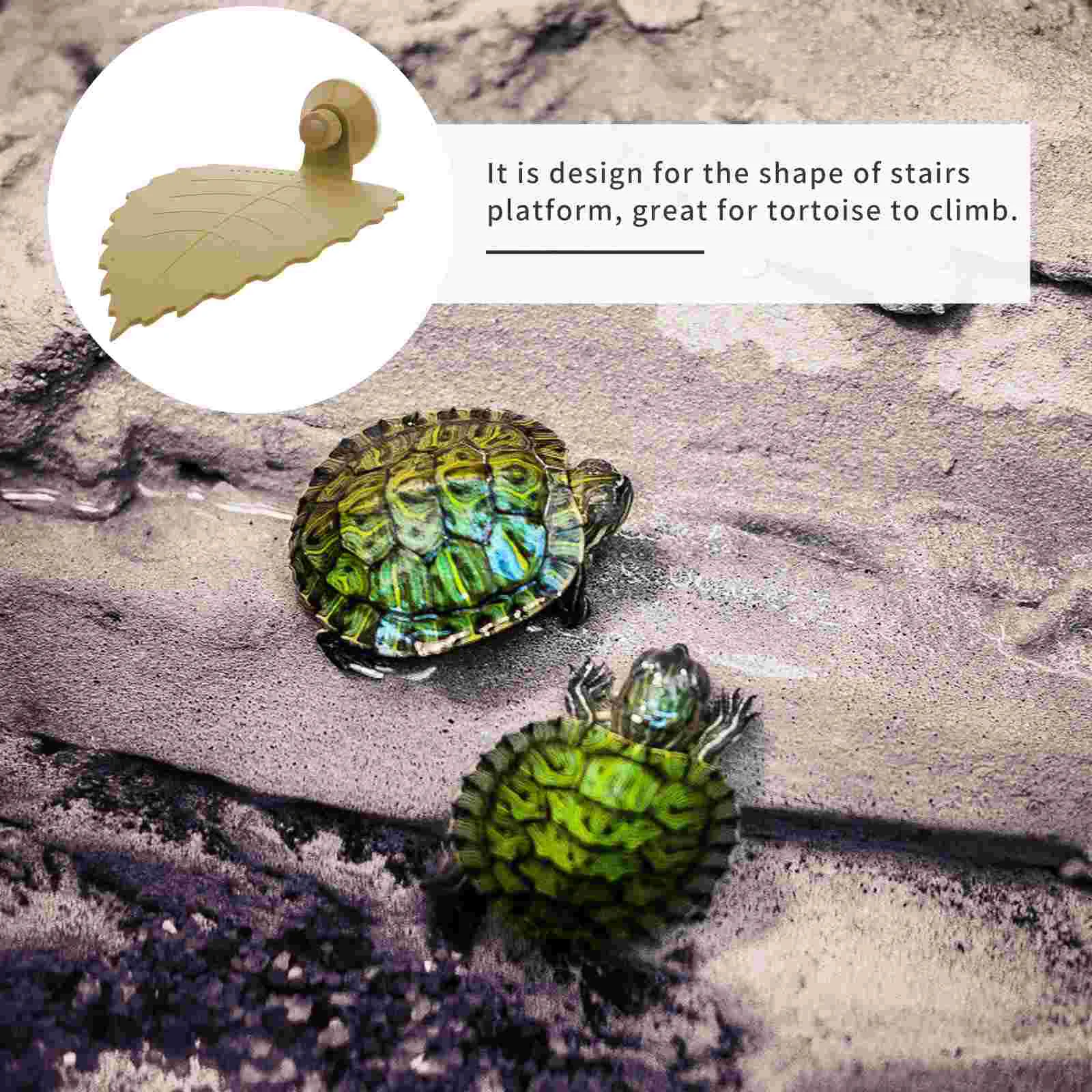 

Turtle Platform Basking Tank Aquarium Dock Floating Reptile Amphibian Leaf Decoration Docks Climbing Frog House Suction Cup