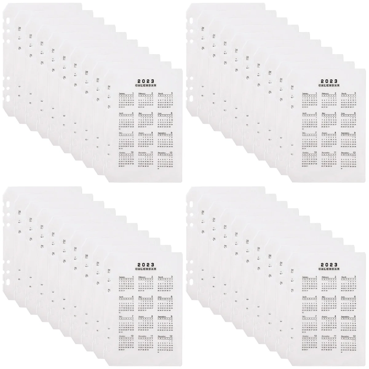 

40 Professional Binder Dividers Convenient Notebook Dividers Detachable Binder Separators
