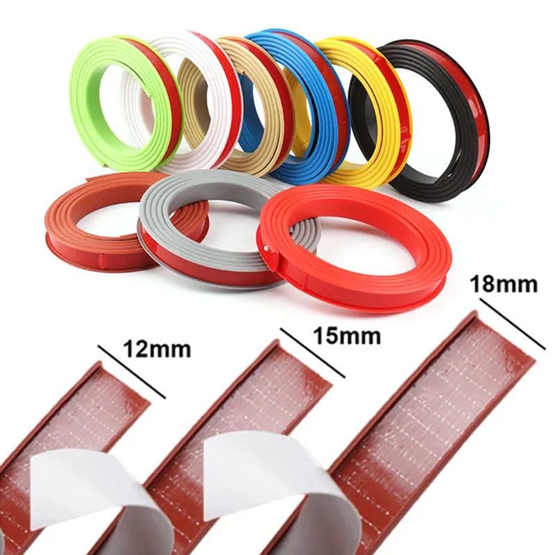 

1M U-Shaped Seal Strip Self-Adhesive TPE Edge Banding Sealing Tape For Furniture Cabinet Desk Table Edge Guard Protector
