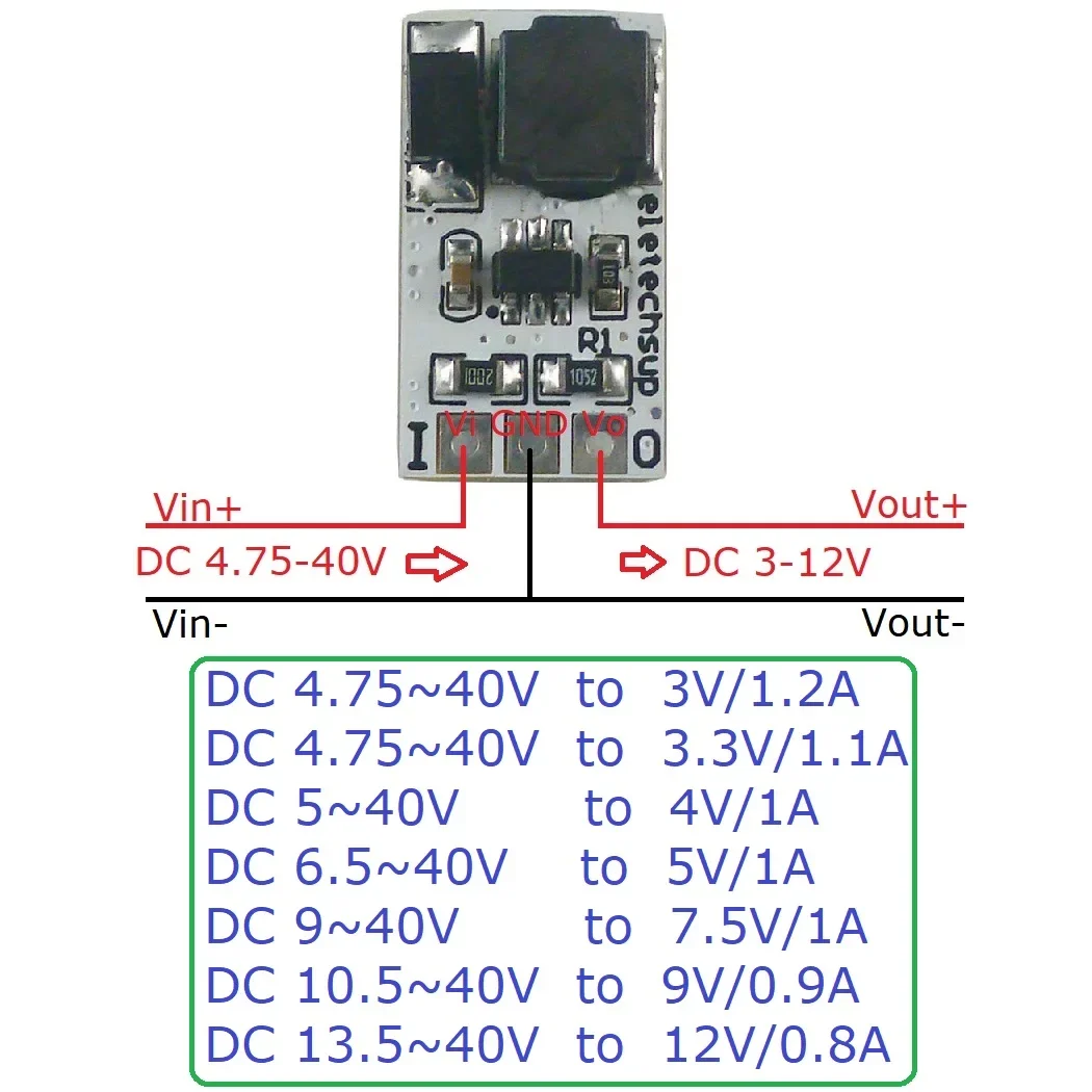 DC 5-40V to 3V 3 V 4V 5V 6V 7 5 9 12V DC-DC понижающий модуль питания 18650 Ni-MH Ni-CD Li-Ion LiFePO4
