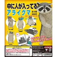 humanoid raccoon series gashapon toys q version cute model tabletop decoration ornament toys