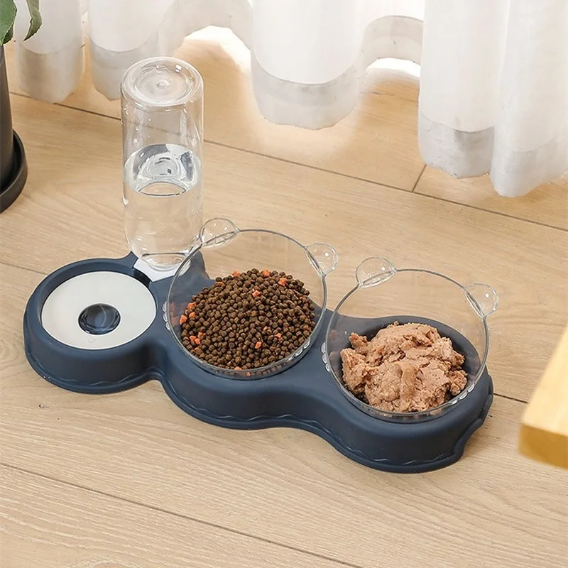 

Dog Double Bowl Automatic Pet Bowl Feeder Water Dispenser Cat Food Bowl Dog Bowl Cat Bowl Dog Supplies Water Dispenser