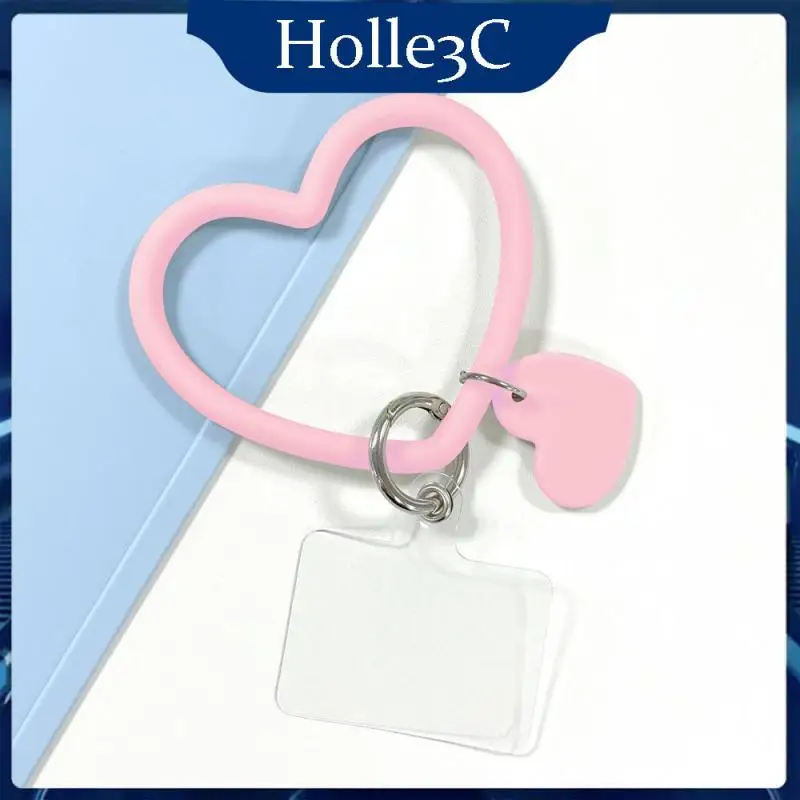 

Health & Beauty Key Chain Wear-resistant Small Silica Gel Beautiful Lanyard Solid Color Decorations Cell Phone Fashion
