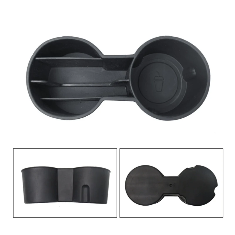 

Center Console Dual Hole Cup Holder Organizer Automotive Interior Accessory Good Stability Fit for tesla Model 3/Y 2021