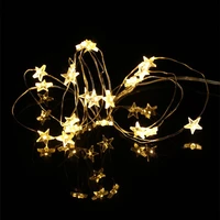 2m 20led copper wire star fairy string lights christmas tree garland decorations for home bedroom wedding new year decor outdoor
