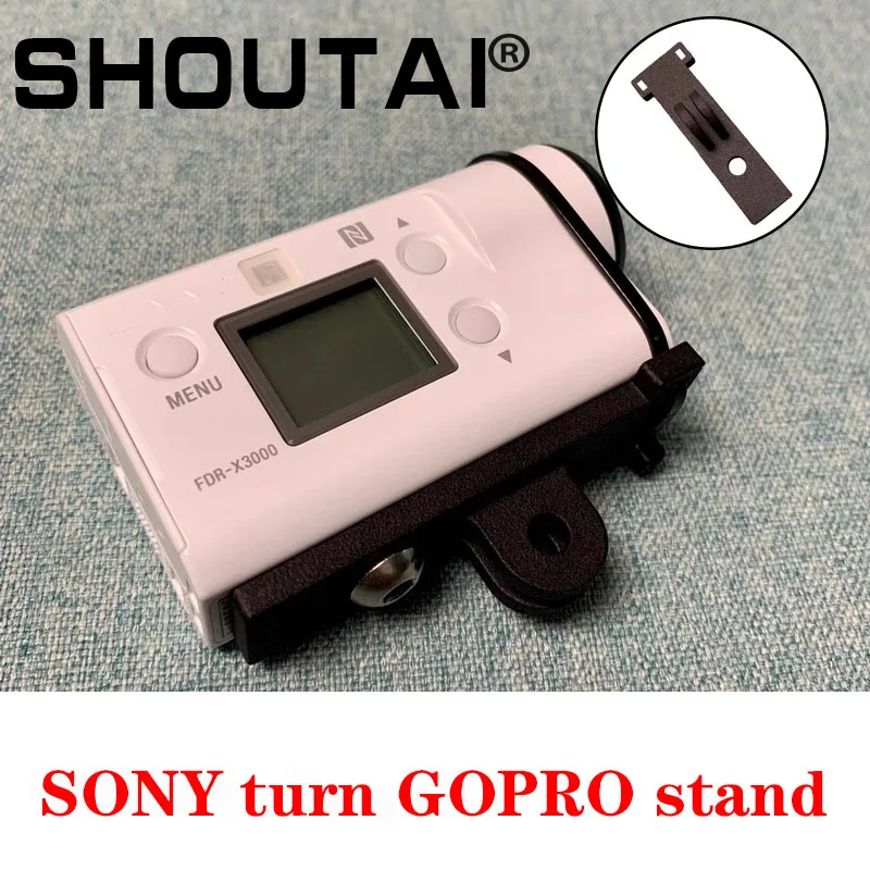 

For SONY FDR-X3000 HDR-AS300 Action Camera Bike Stand 1/4 Turn GoPro Interface