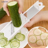 1pc creative kitchen gadgets fruit vegetable tools knife manual cutter cucumber slicer crusher peeler home tools
