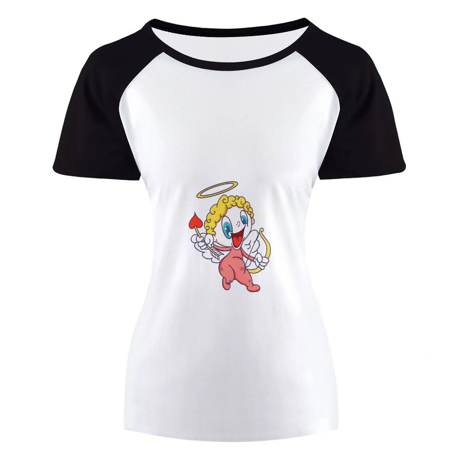 

Женская футболка с коротким рукавом и круглым вырезом, из 100% хлопка