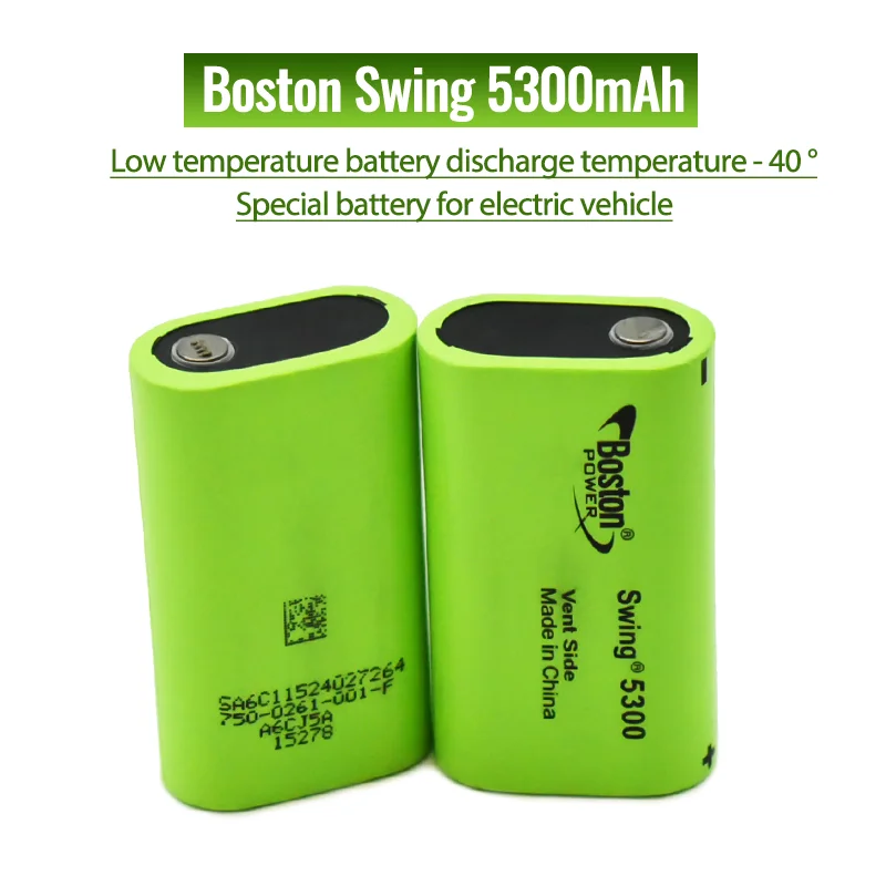 

2023 100% New Battery For BOSTON POWER SWING 5300 5300mAh 3.7V Low Temperature Fuel Lithium Batteries Cell 13A Discharge