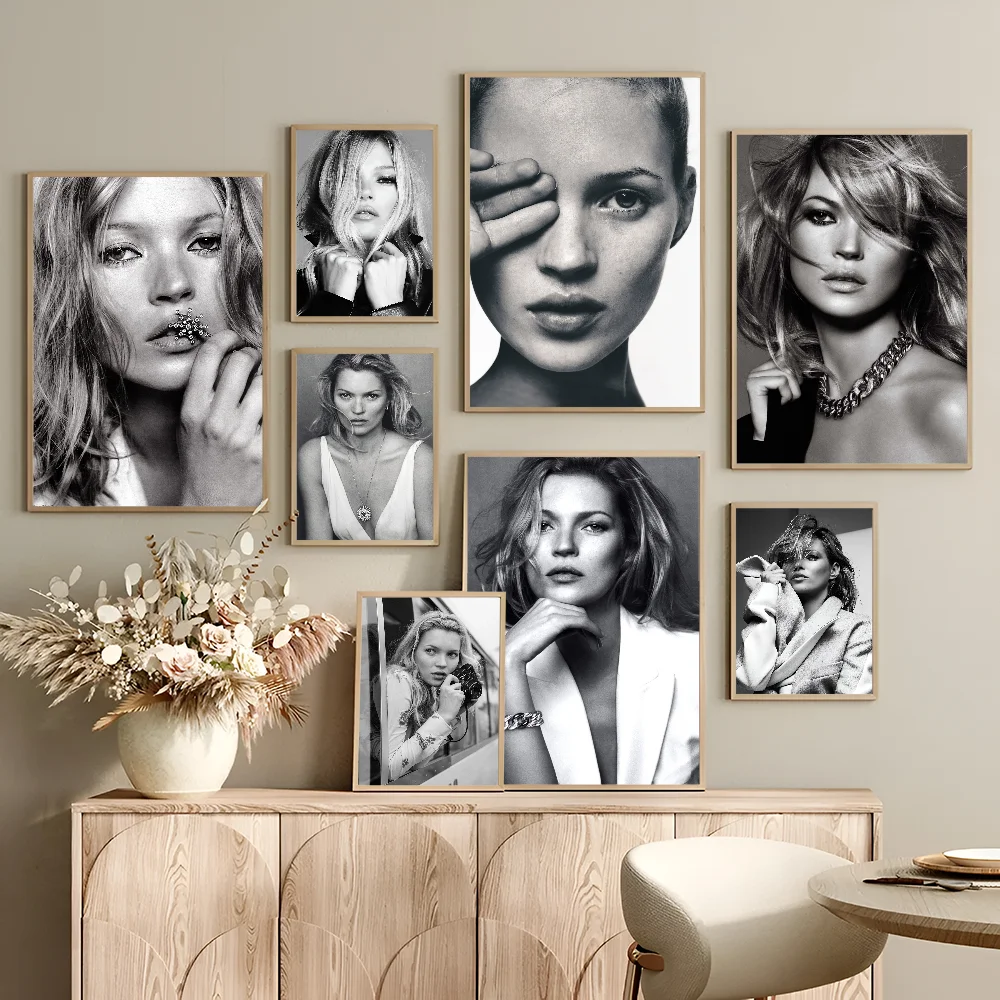 Кейт Мосс самоклеящийся художественный постер Decoracion живопись настенное