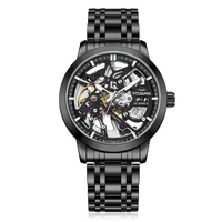 fashionable mens watch high grade automatic mechanical watch hollow tritium tourbillon swiss brand name watch