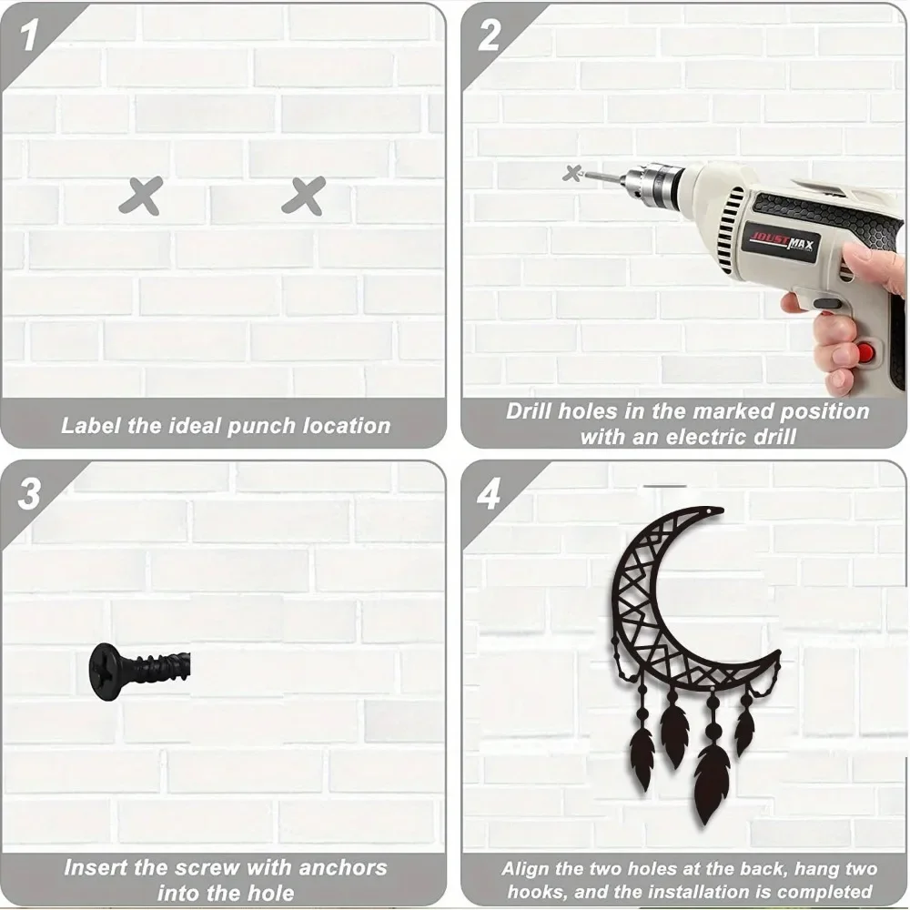 1 Шт. Минималистичный Металлический Настенный Декор В Стиле Бохо Ловец Снов