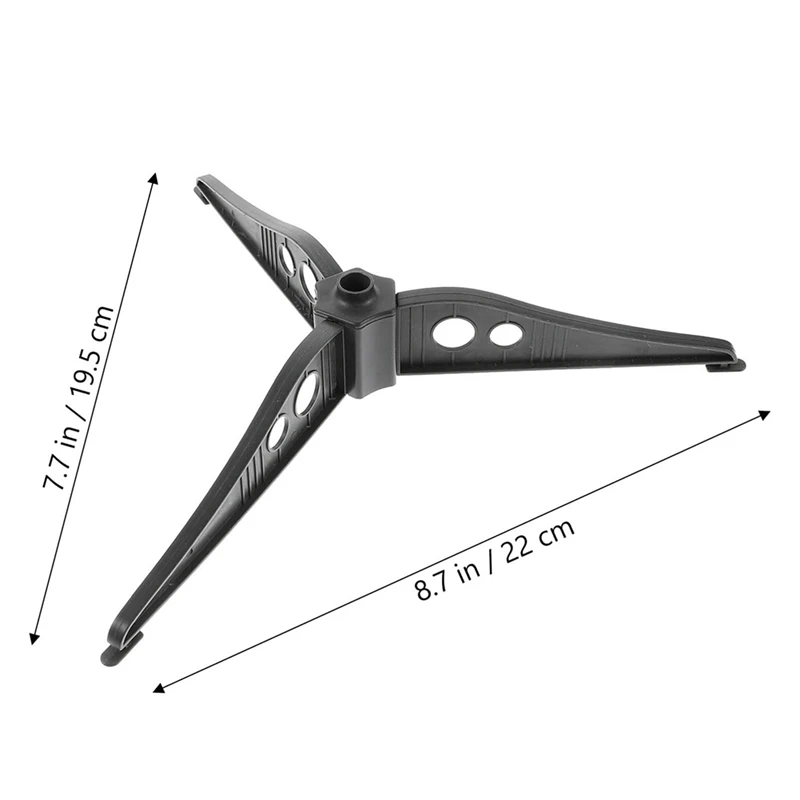 Основа для рождественской елки Пластиковый штатив 12 см треугольная белая Нижняя